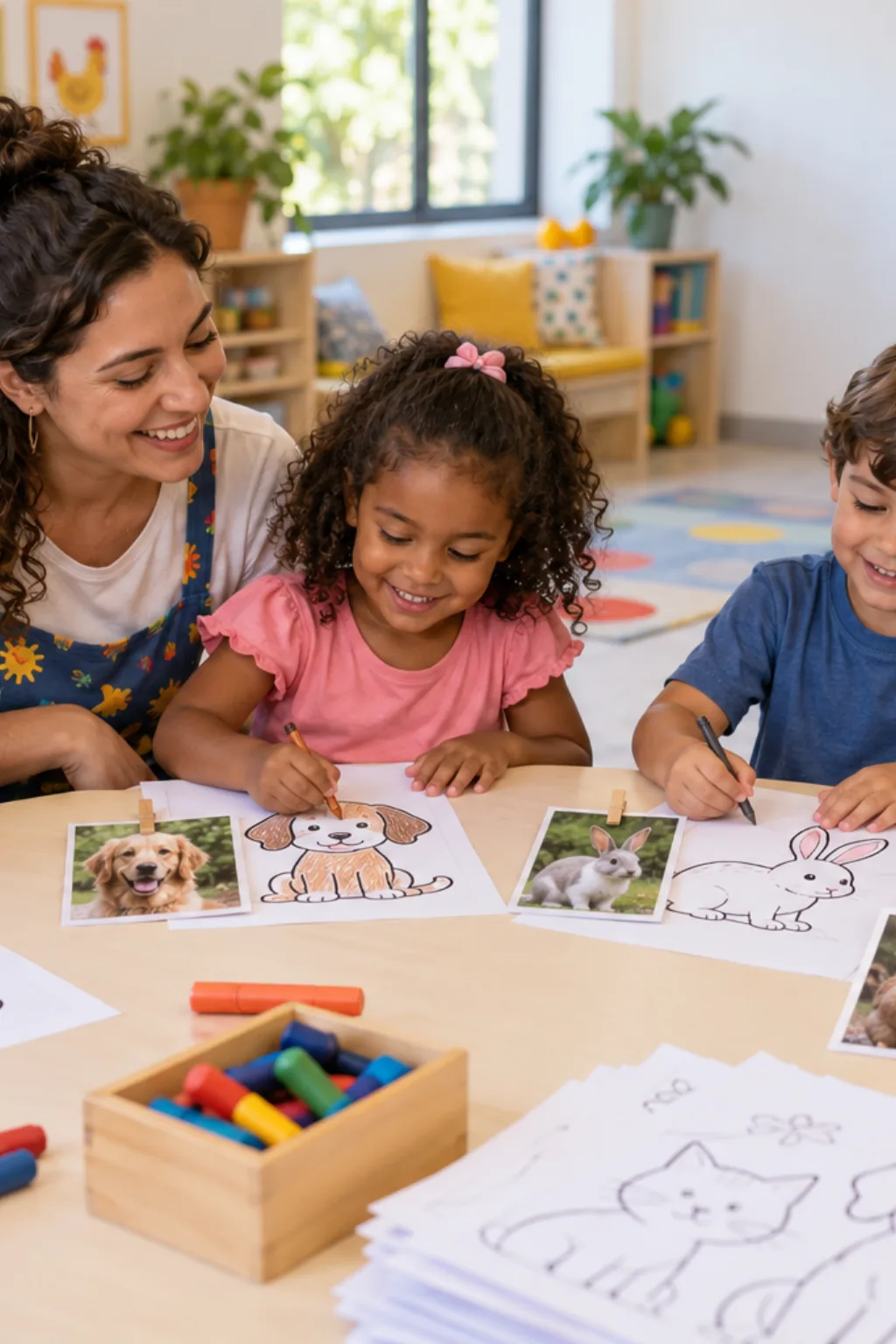 livro de colorir — exemplo criado na Desenhos pra Colorir
