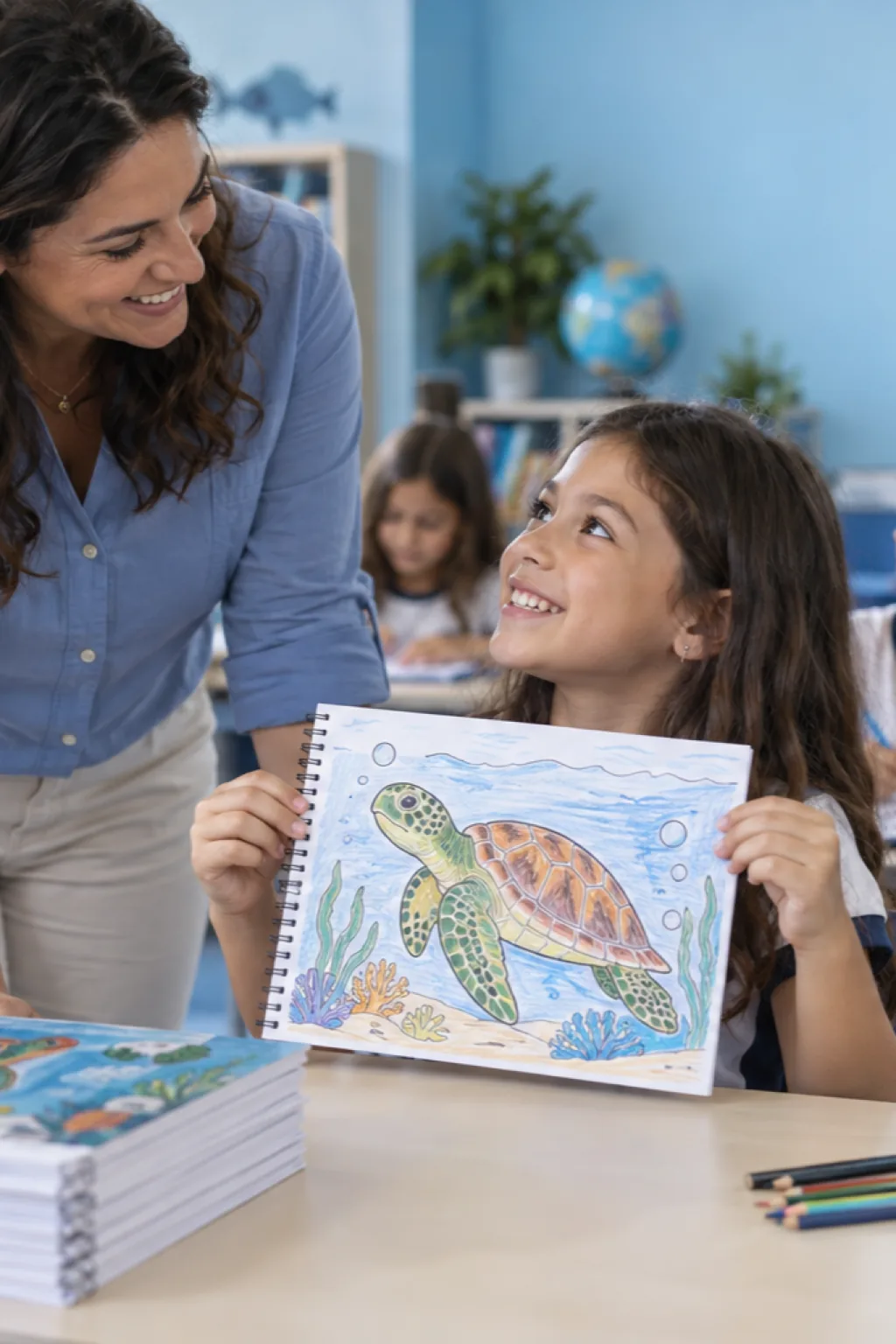 livro de colorir — exemplo criado na Desenhos pra Colorir