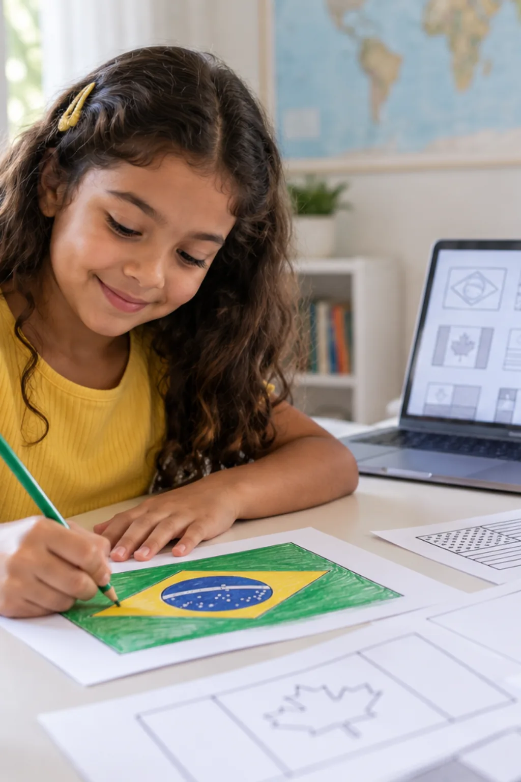 livro de colorir — exemplo criado na Desenhos pra Colorir