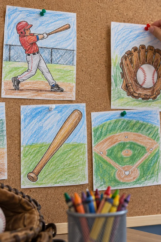Livro de Colorir de Beisebol - Depois