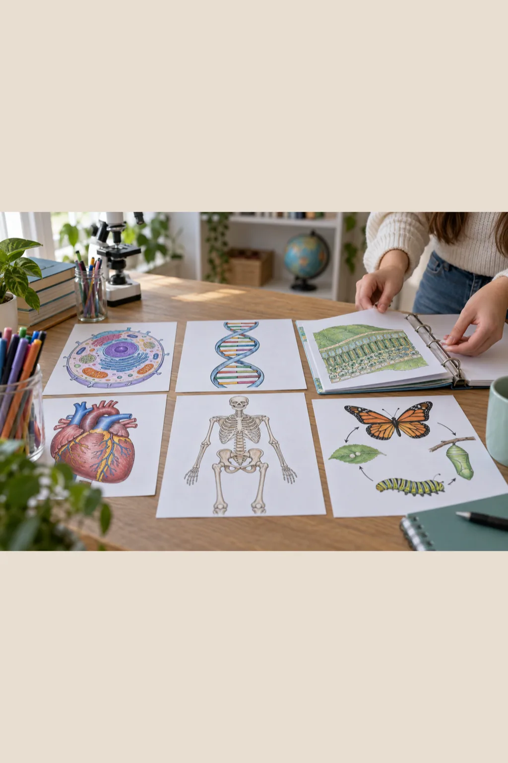 Livro de Colorir de Biologia - Depois