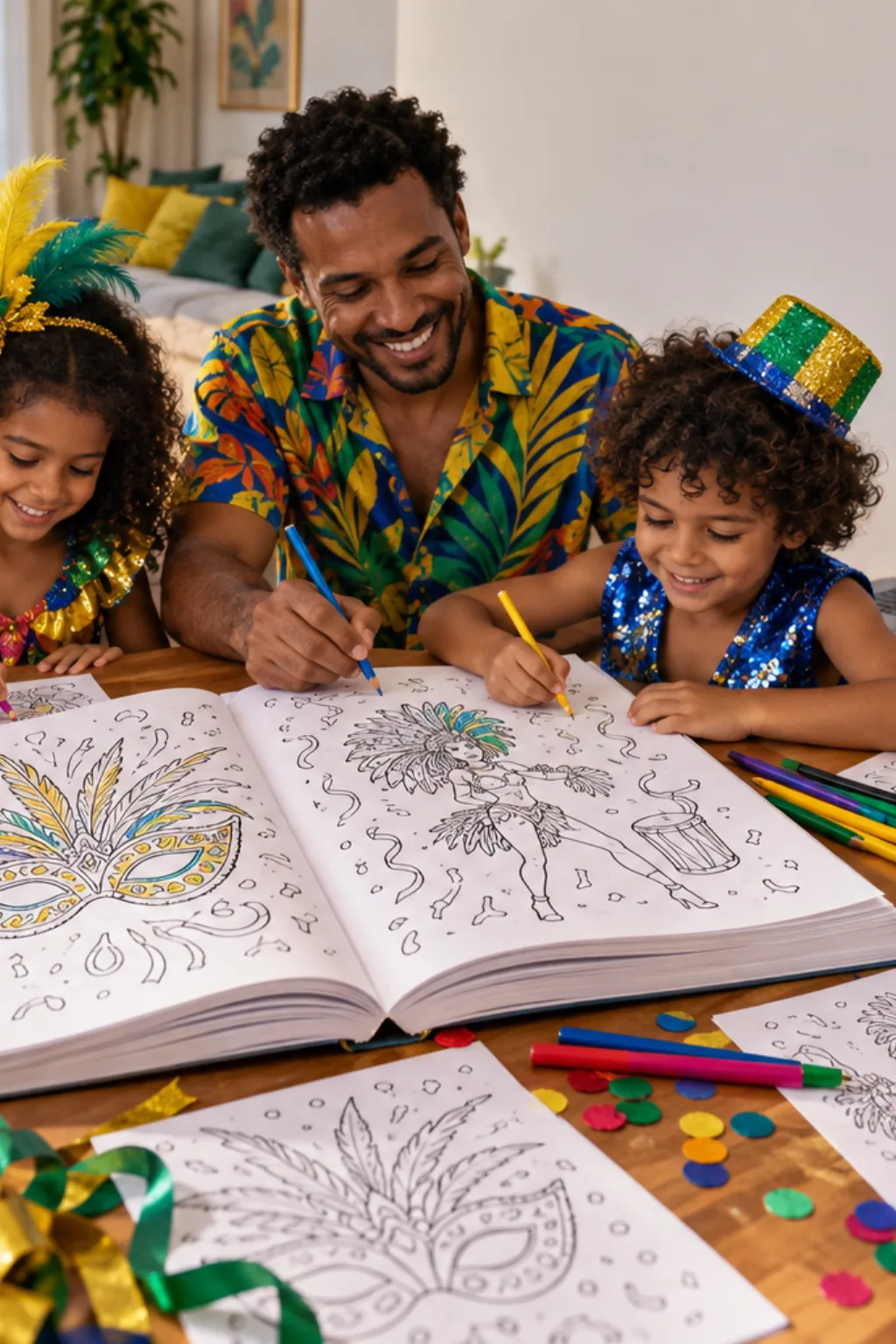 livro de colorir — exemplo criado na Desenhos pra Colorir