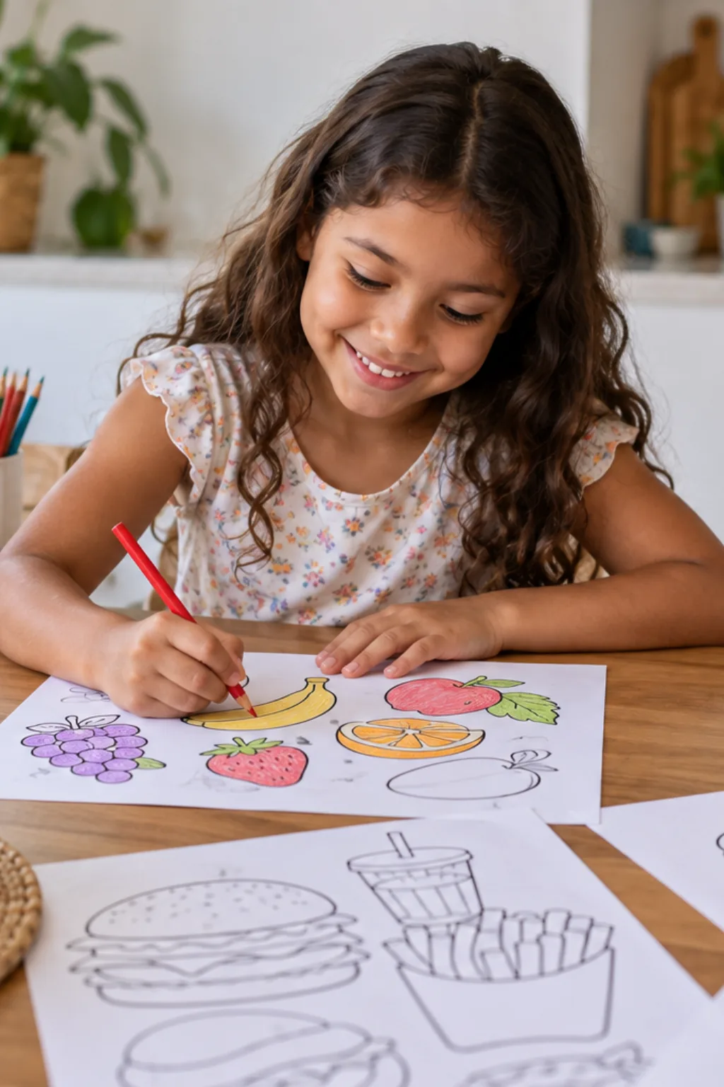 livro de colorir — exemplo criado na Desenhos pra Colorir