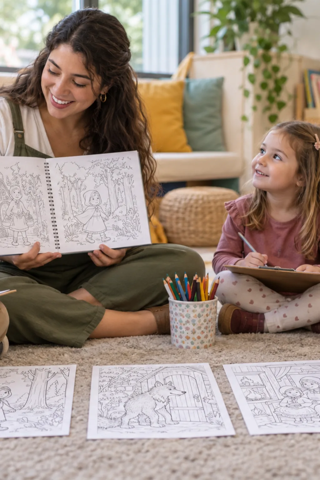 livro de colorir — exemplo criado na Desenhos pra Colorir