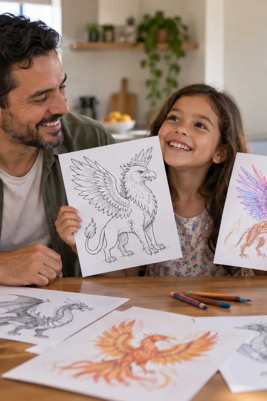 livro de colorir — exemplo criado na Desenhos pra Colorir
