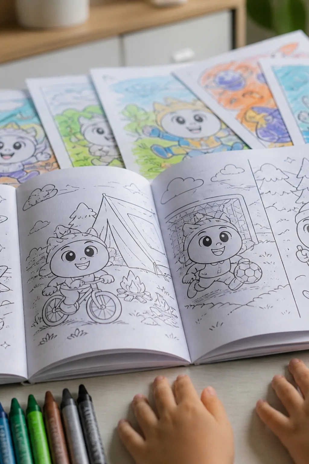 Livro de Colorir de Desenhos Animados - Depois