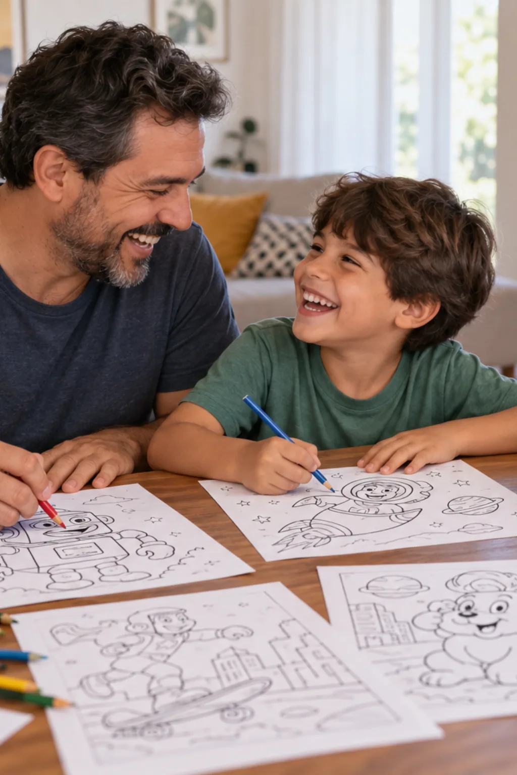 livro de colorir — exemplo criado na Desenhos pra Colorir