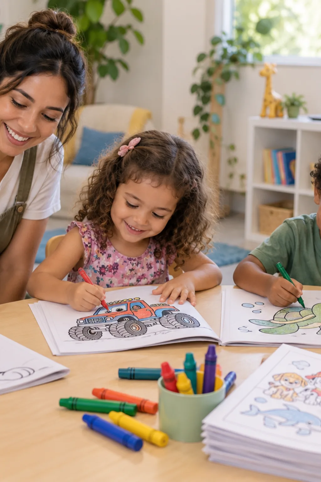 livro de colorir — exemplo criado na Desenhos pra Colorir