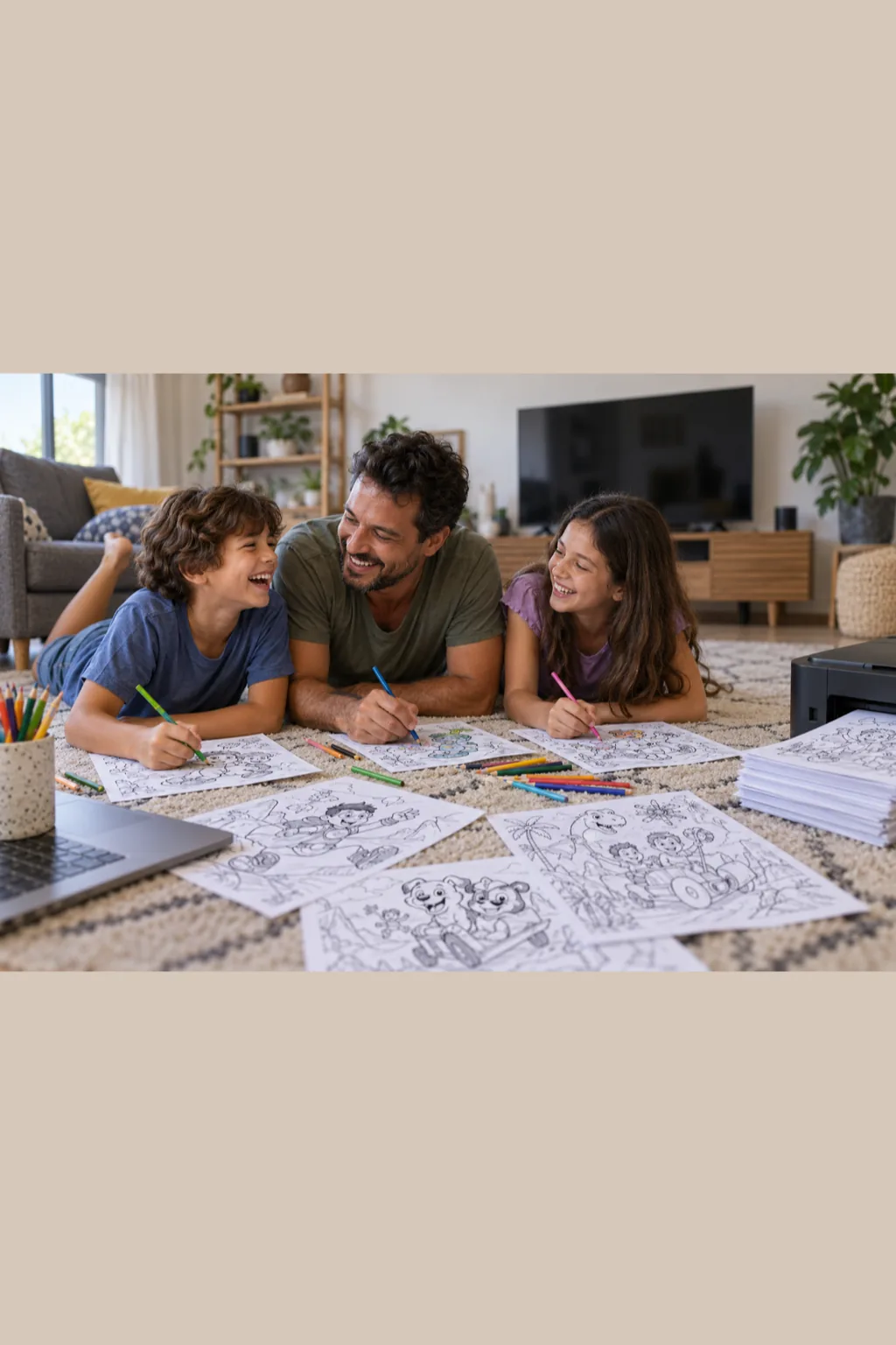livro de colorir — exemplo criado na Desenhos pra Colorir