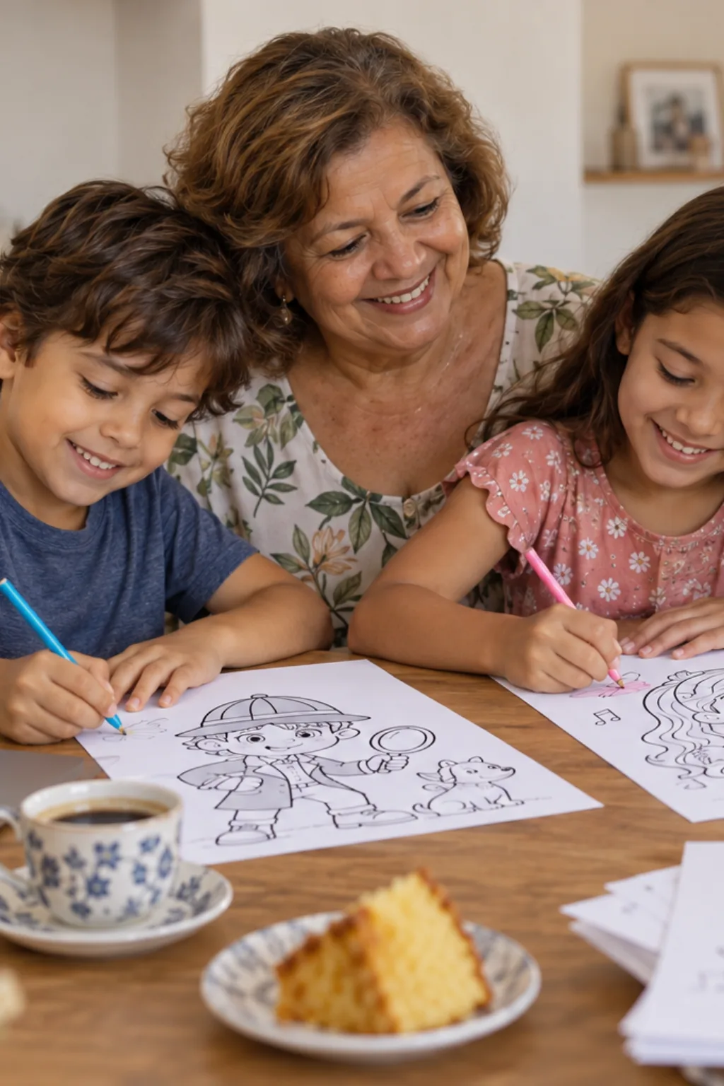 livro de colorir — exemplo criado na Desenhos pra Colorir