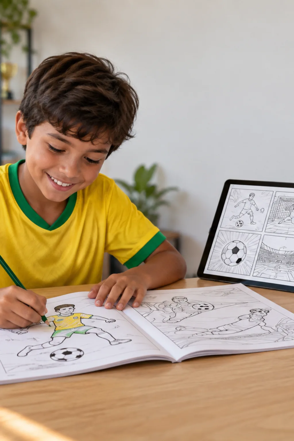 livro de colorir — exemplo criado na Desenhos pra Colorir