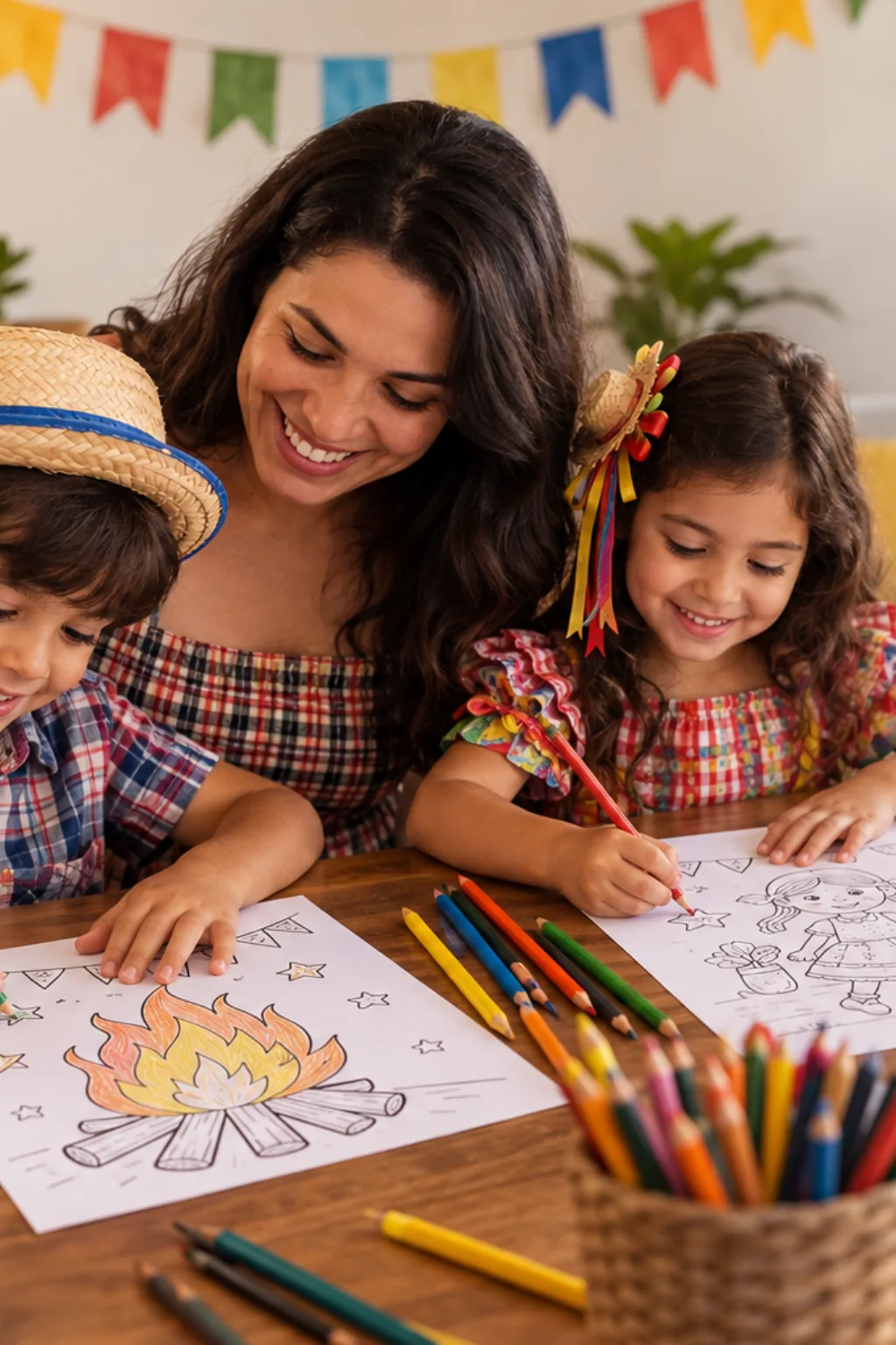 livro de colorir — exemplo criado na Desenhos pra Colorir