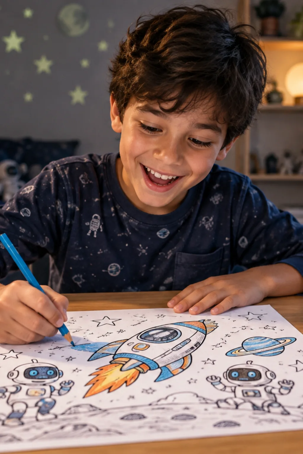 livro de colorir — exemplo criado na Desenhos pra Colorir