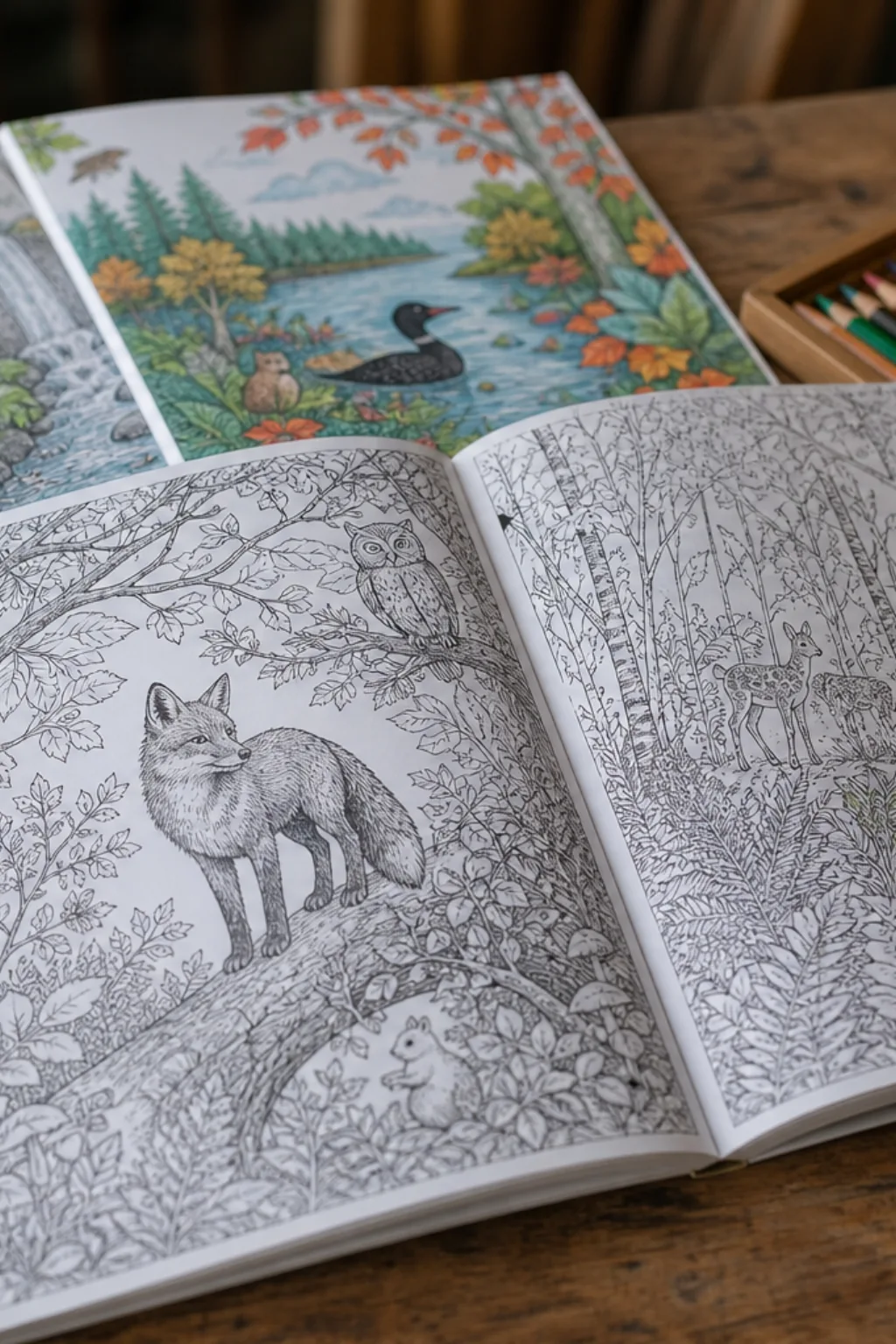 Livro de Colorir de Florestas - Depois