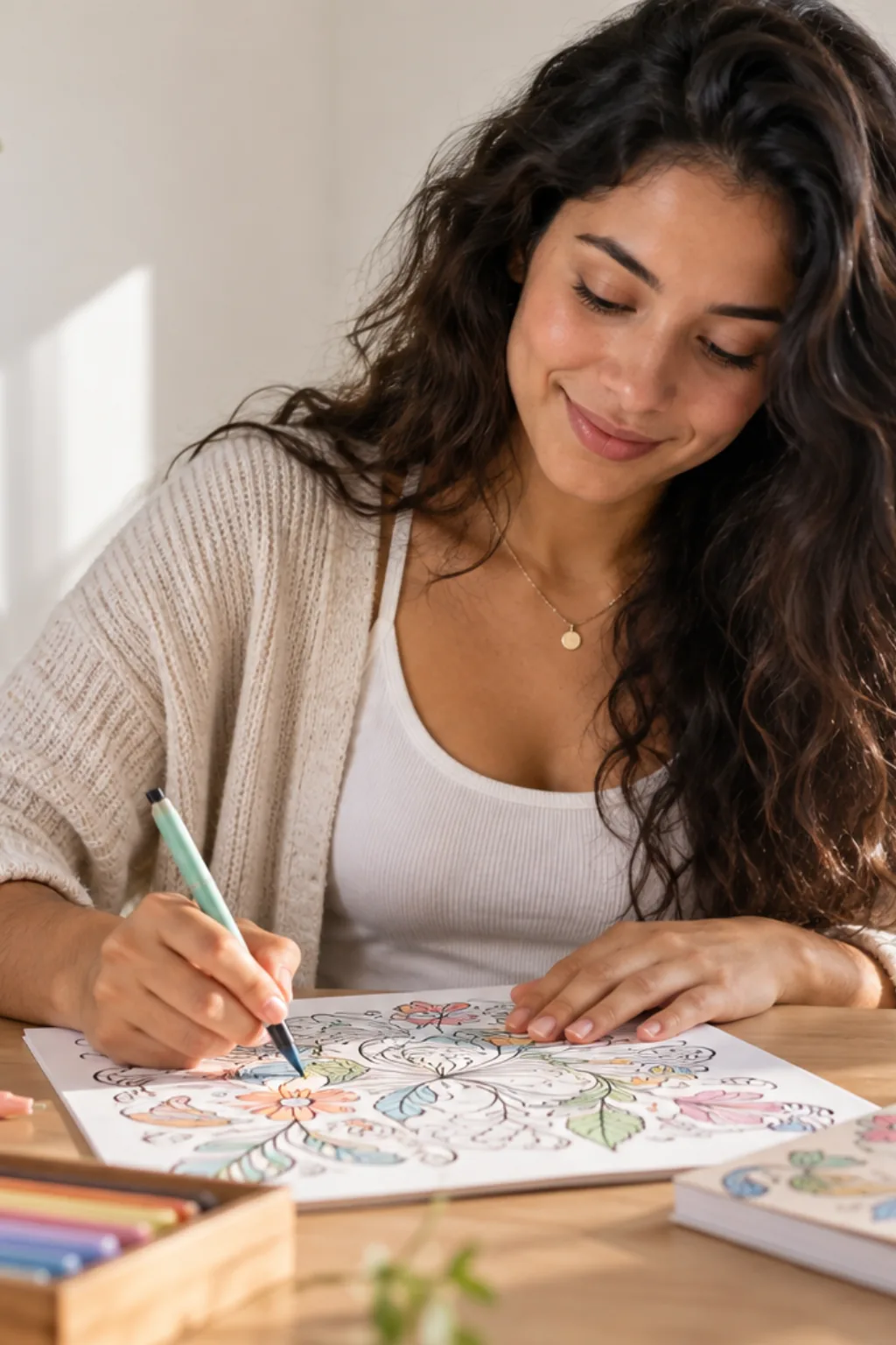 livro de colorir — exemplo criado na Desenhos pra Colorir