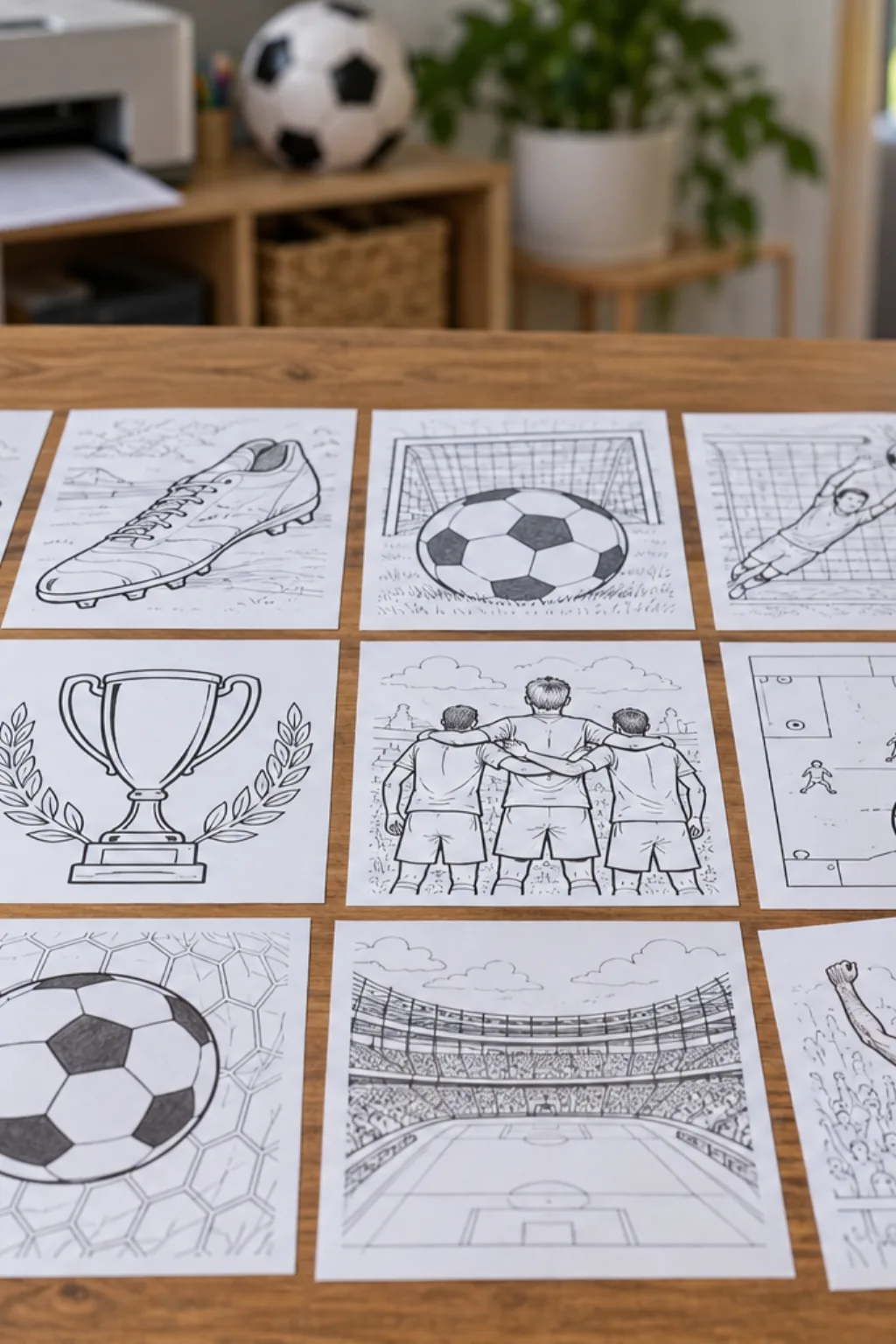 Livro de Colorir de Futebol - Depois