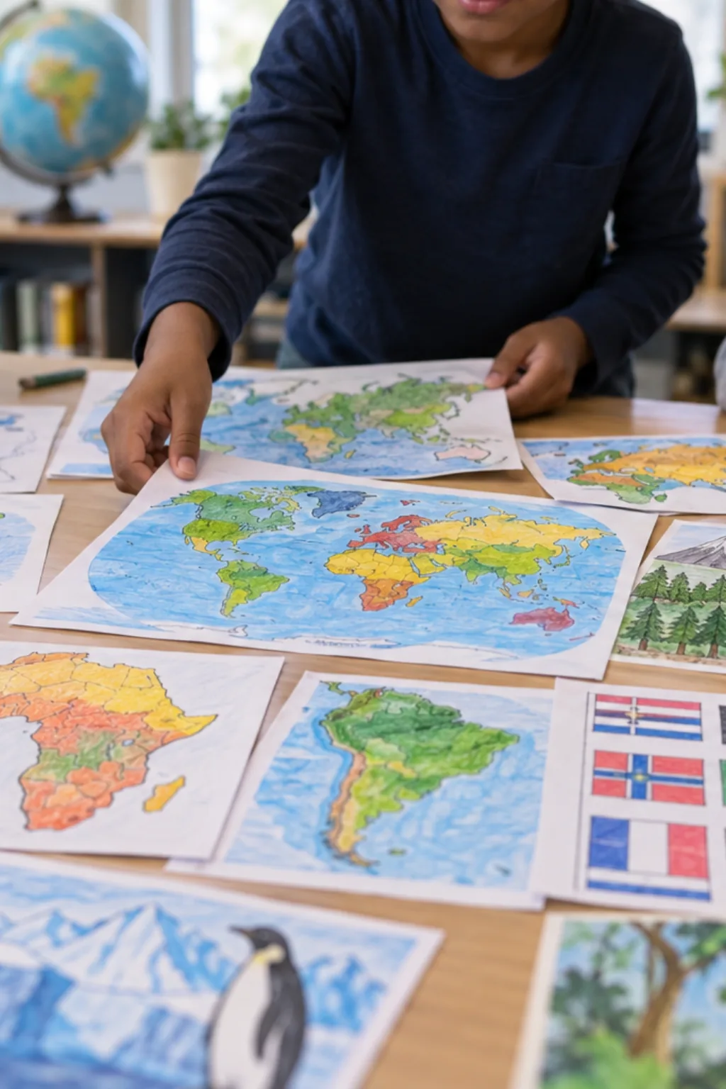 Livro de Colorir de Geografia - Depois