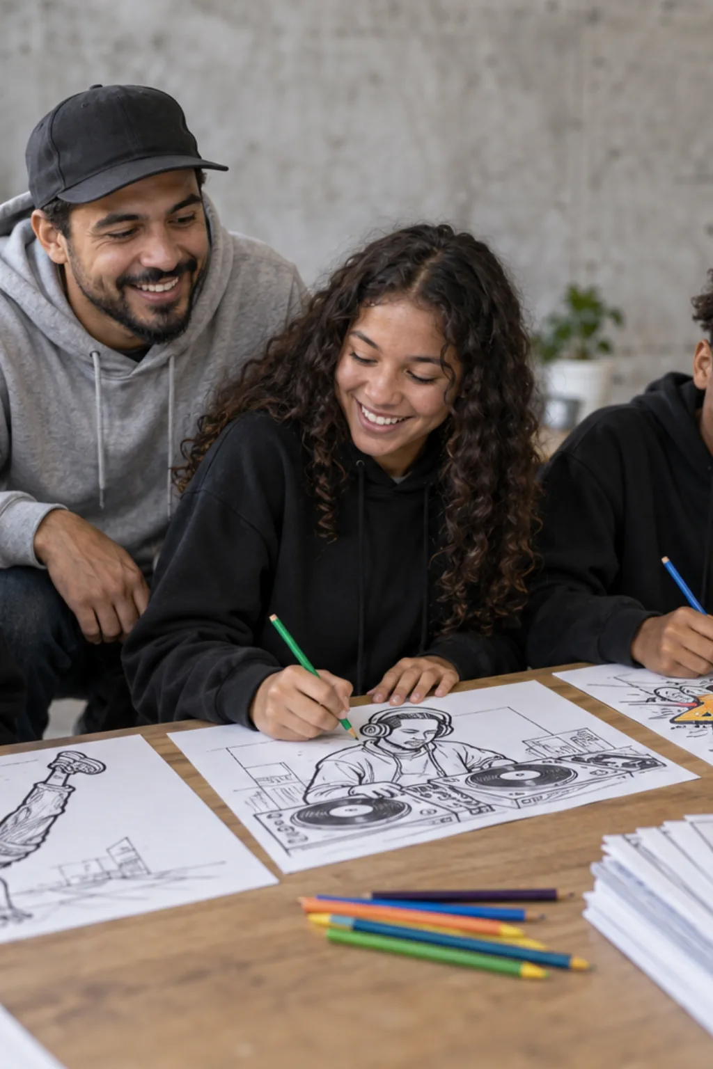 livro de colorir — exemplo criado na Desenhos pra Colorir