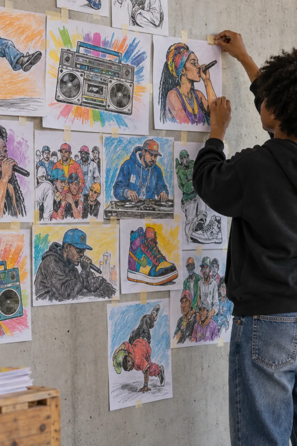 Livro de Colorir de Hip Hop - Depois