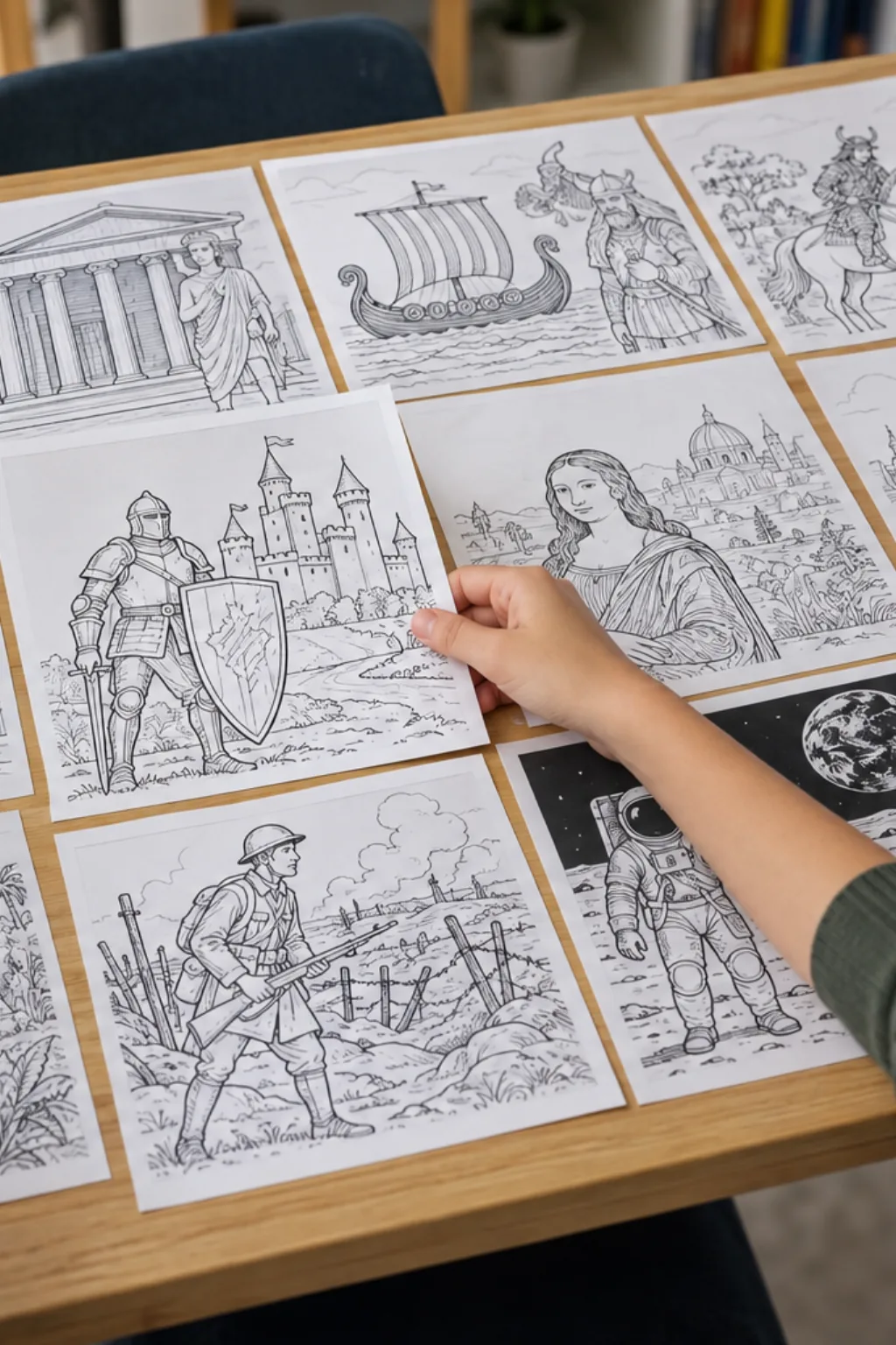 Livro de Colorir de História - Depois