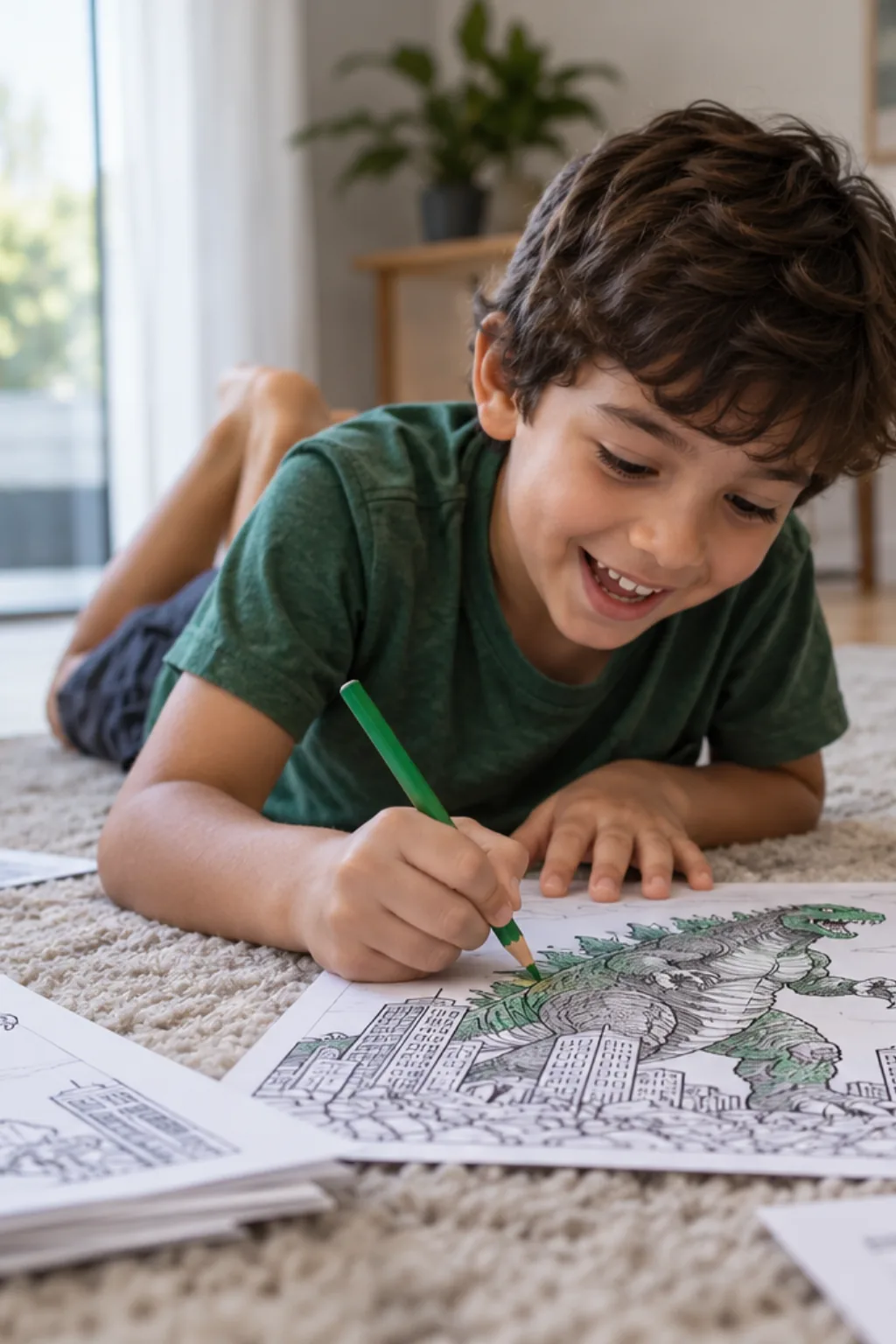 livro de colorir — exemplo criado na Desenhos pra Colorir