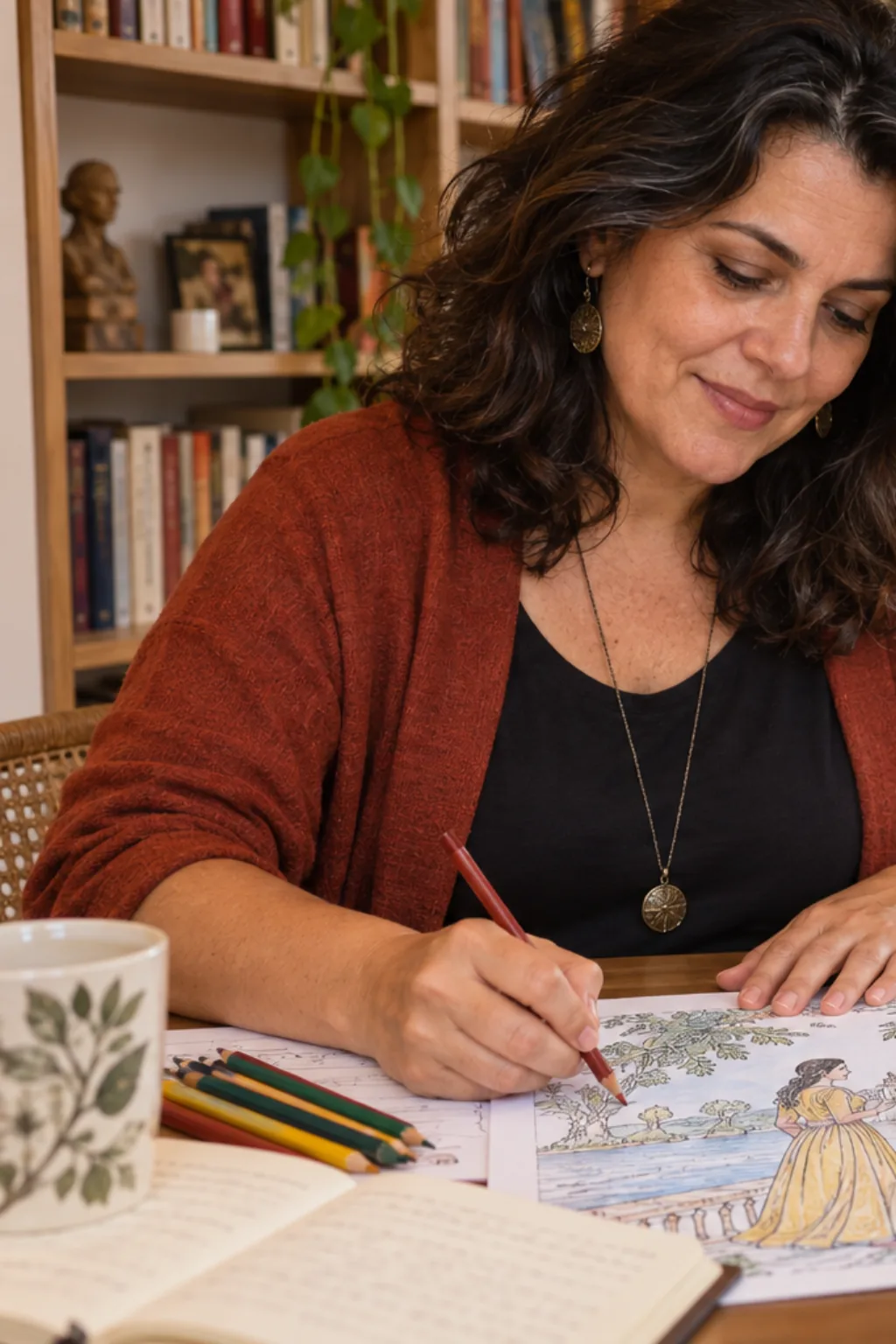 livro de colorir — exemplo criado na Desenhos pra Colorir