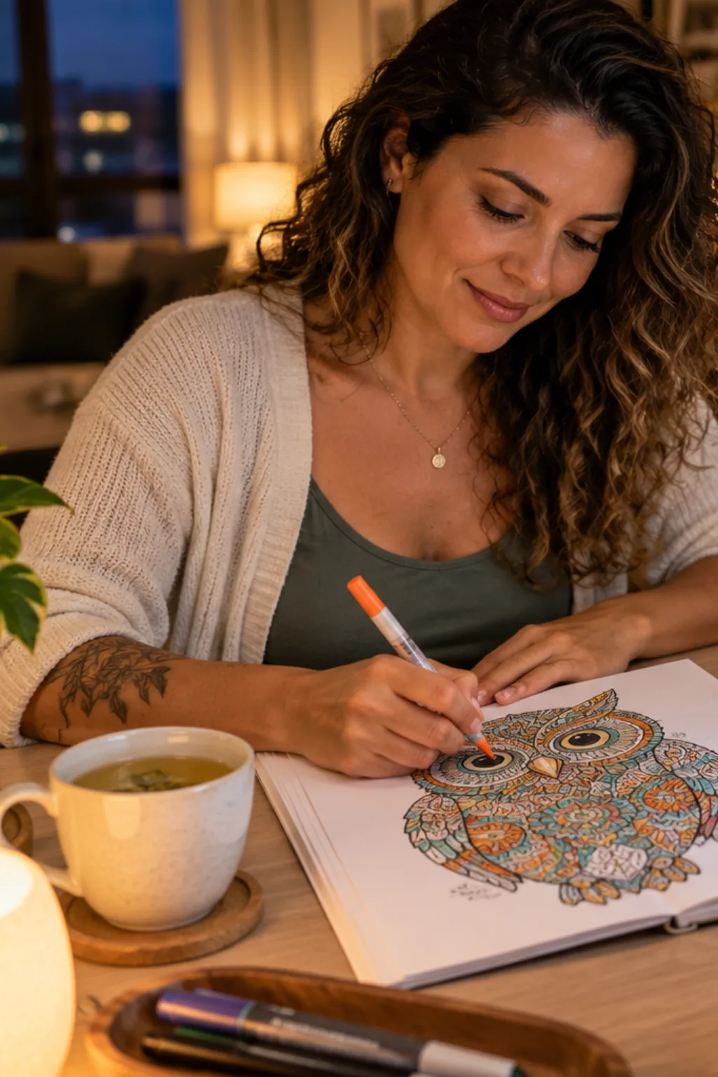 livro de colorir — exemplo criado na Desenhos pra Colorir