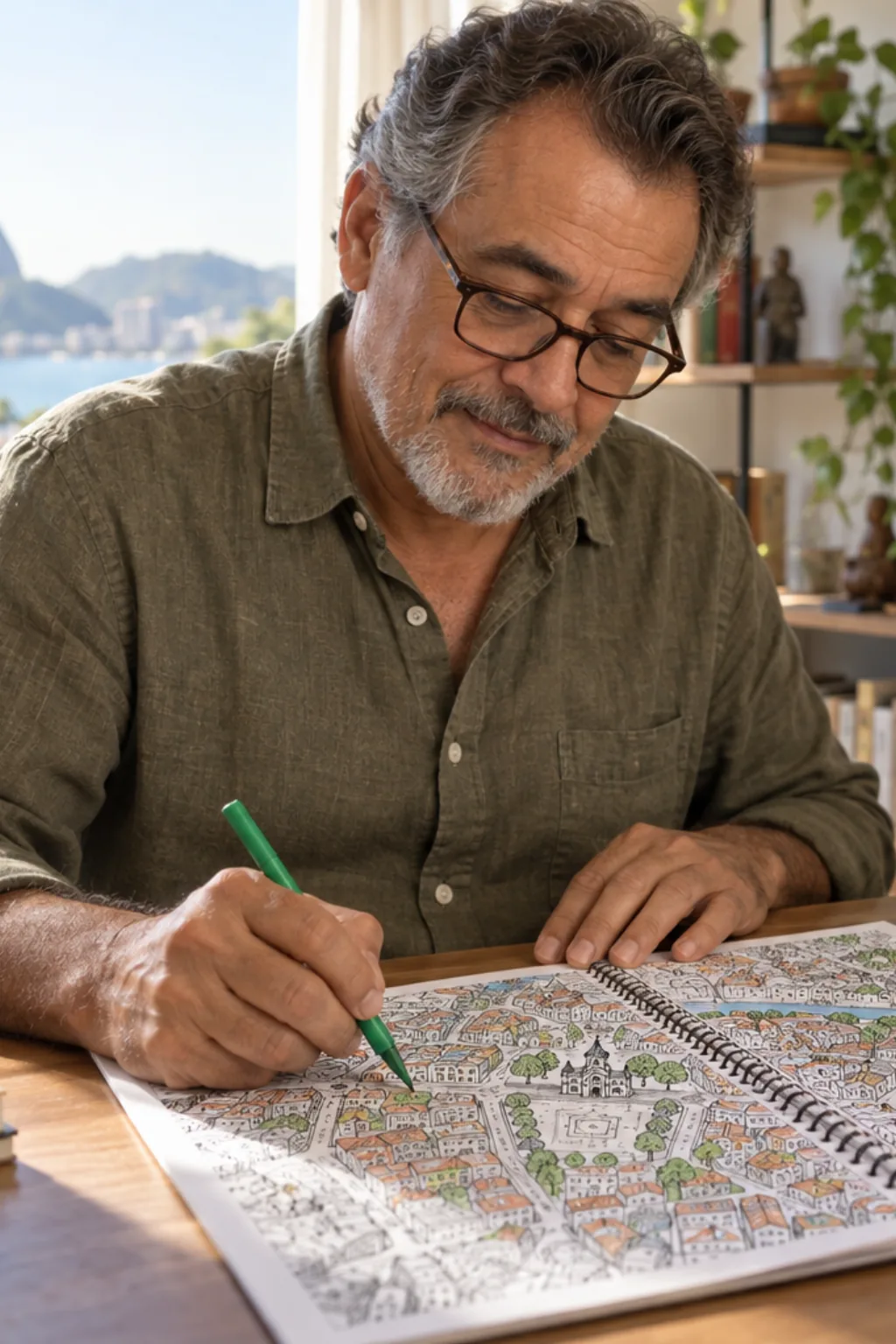 livro de colorir — exemplo criado na Desenhos pra Colorir