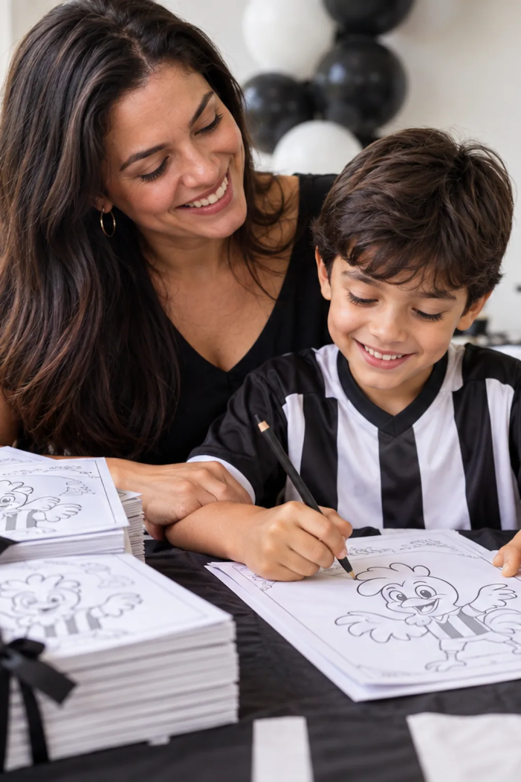 livro de colorir — exemplo criado na Desenhos pra Colorir