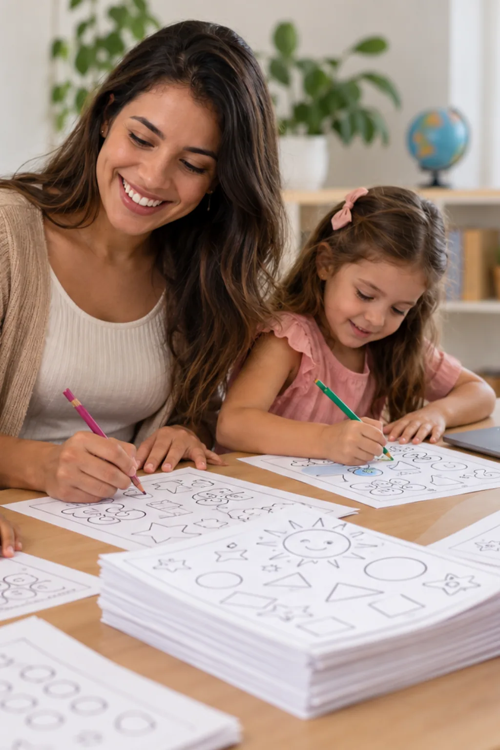 livro de colorir — exemplo criado na Desenhos pra Colorir