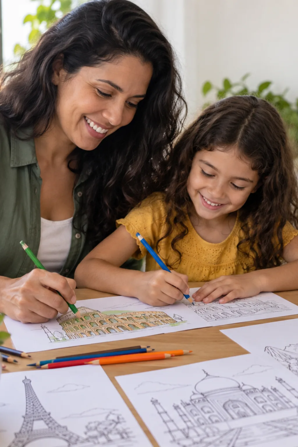 livro de colorir — exemplo criado na Desenhos pra Colorir