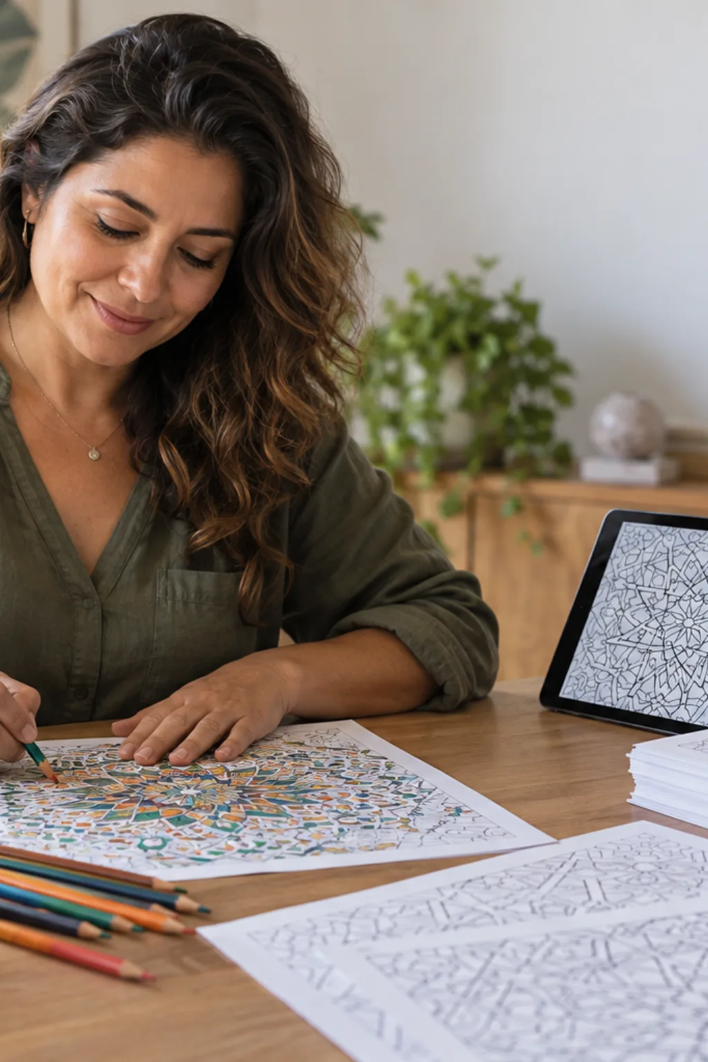 livro de colorir — exemplo criado na Desenhos pra Colorir