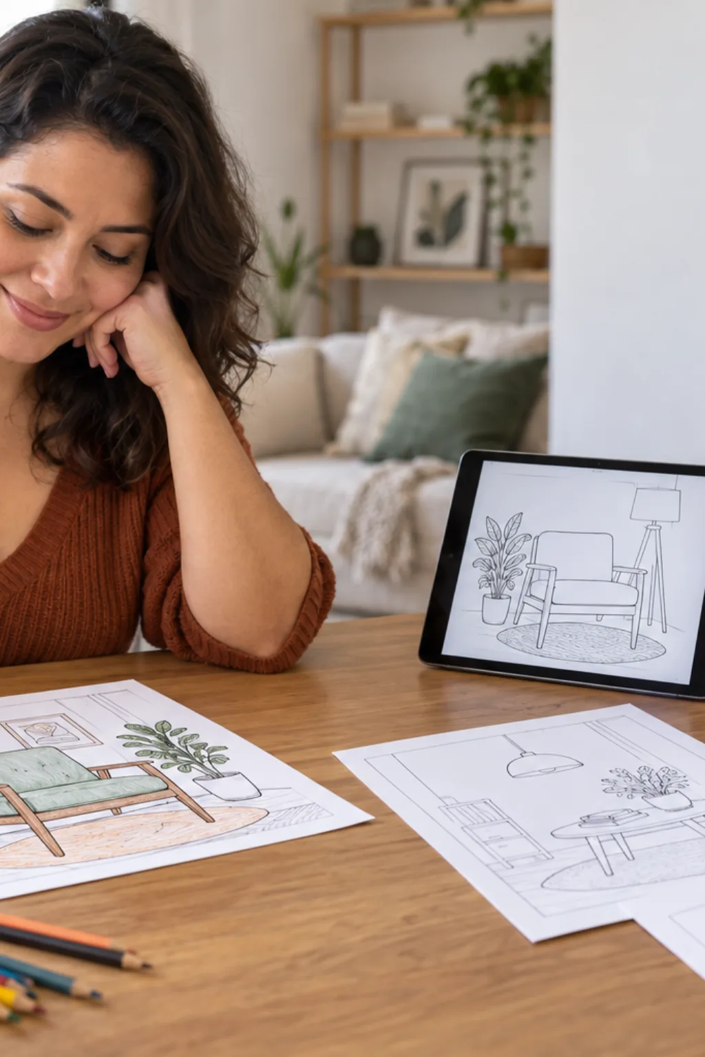 livro de colorir — exemplo criado na Desenhos pra Colorir