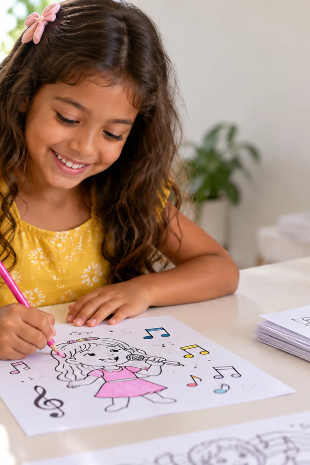 livro de colorir — exemplo criado na Desenhos pra Colorir