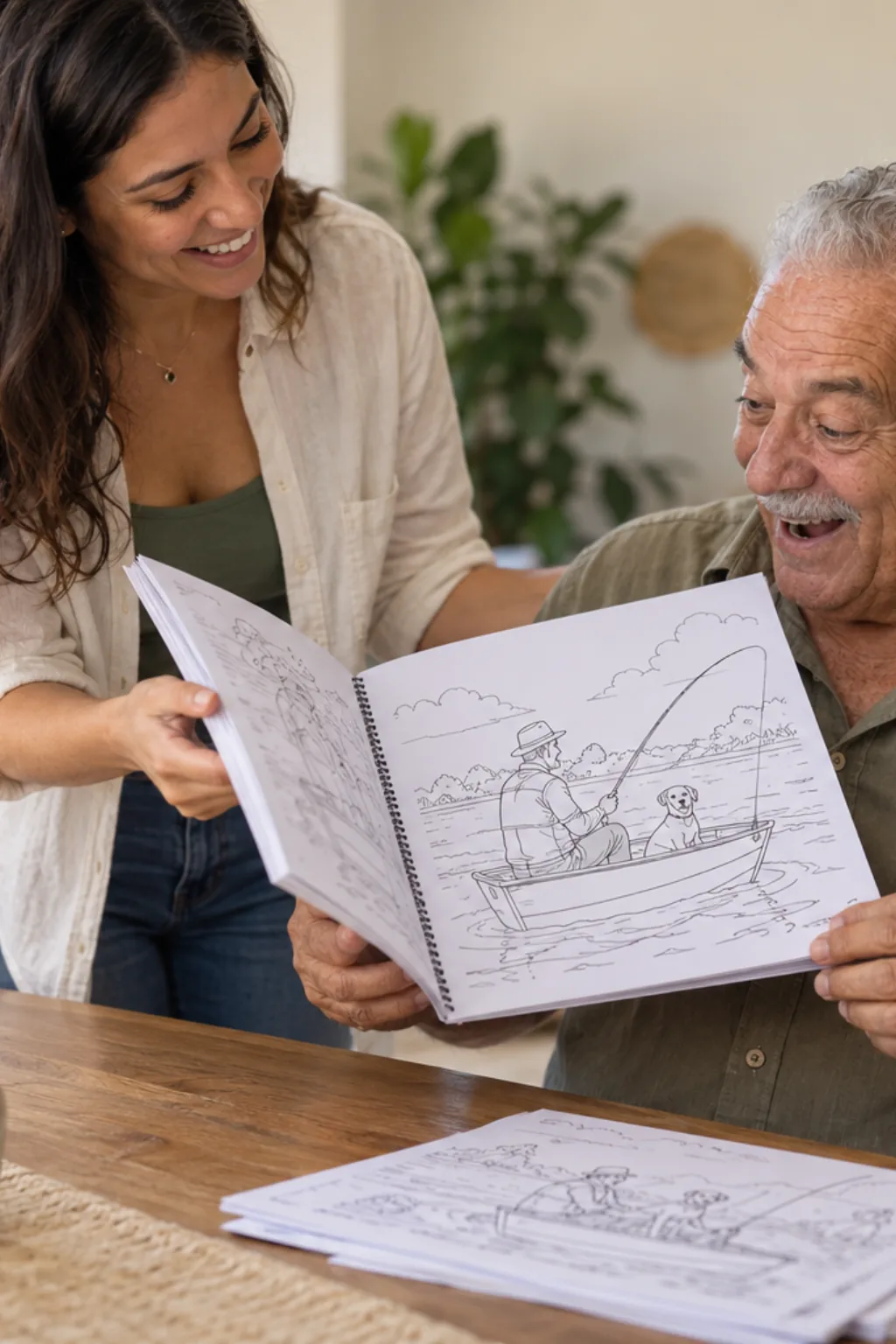 livro de colorir — exemplo criado na Desenhos pra Colorir