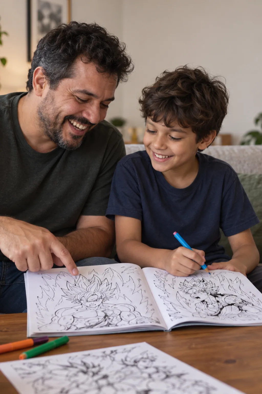 livro de colorir — exemplo criado na Desenhos pra Colorir