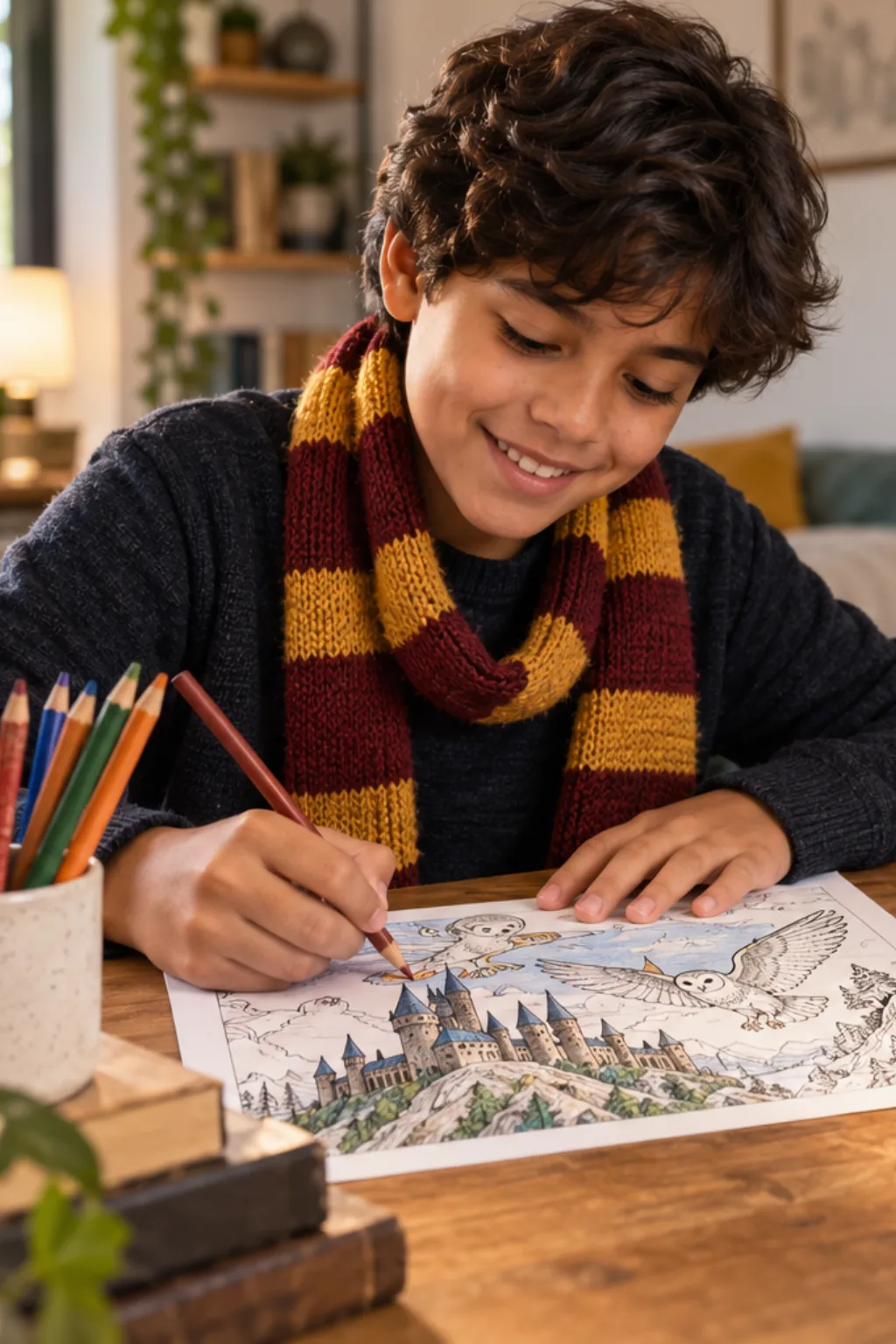 livro de colorir — exemplo criado na Desenhos pra Colorir