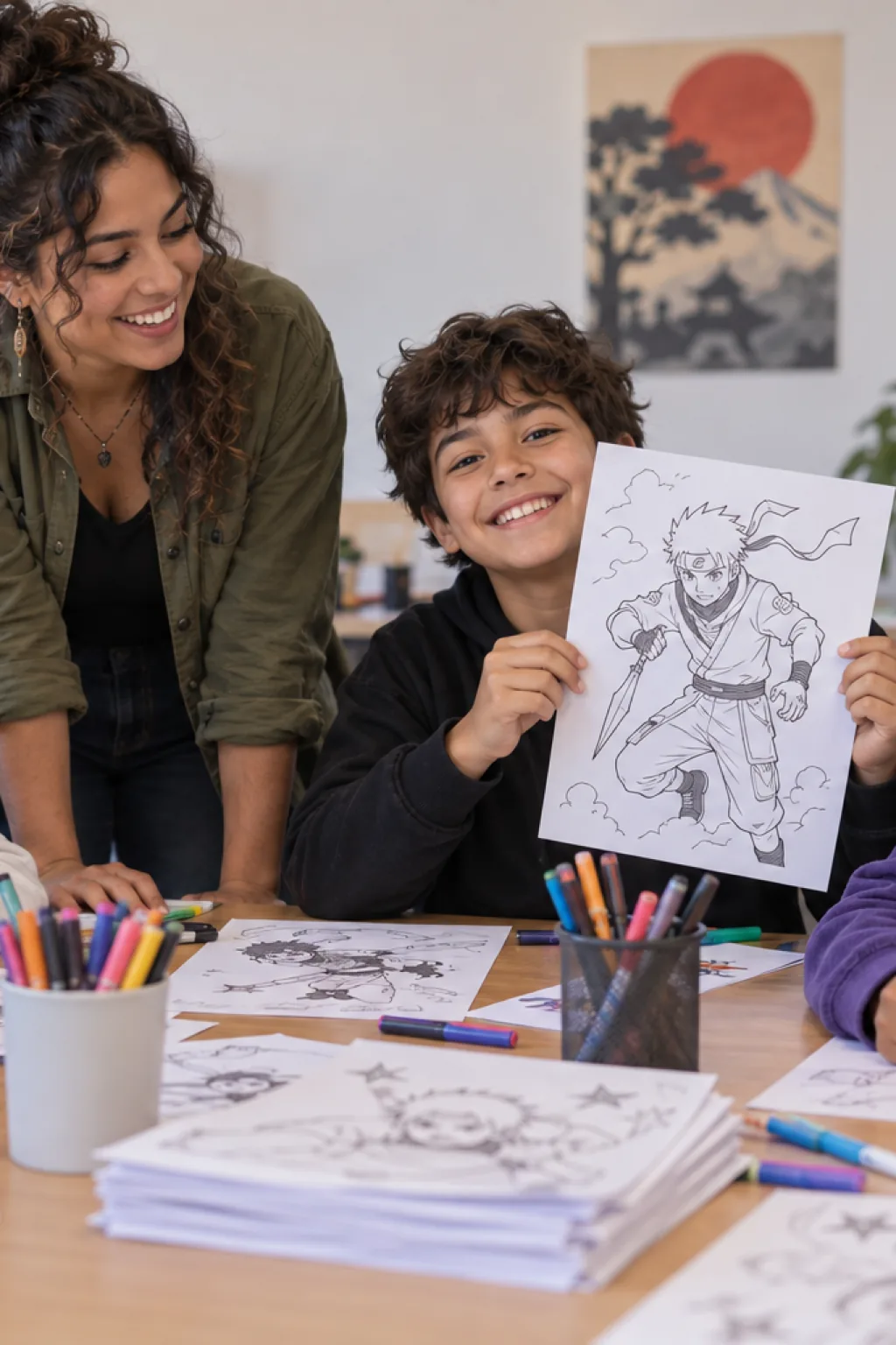 livro de colorir — exemplo criado na Desenhos pra Colorir