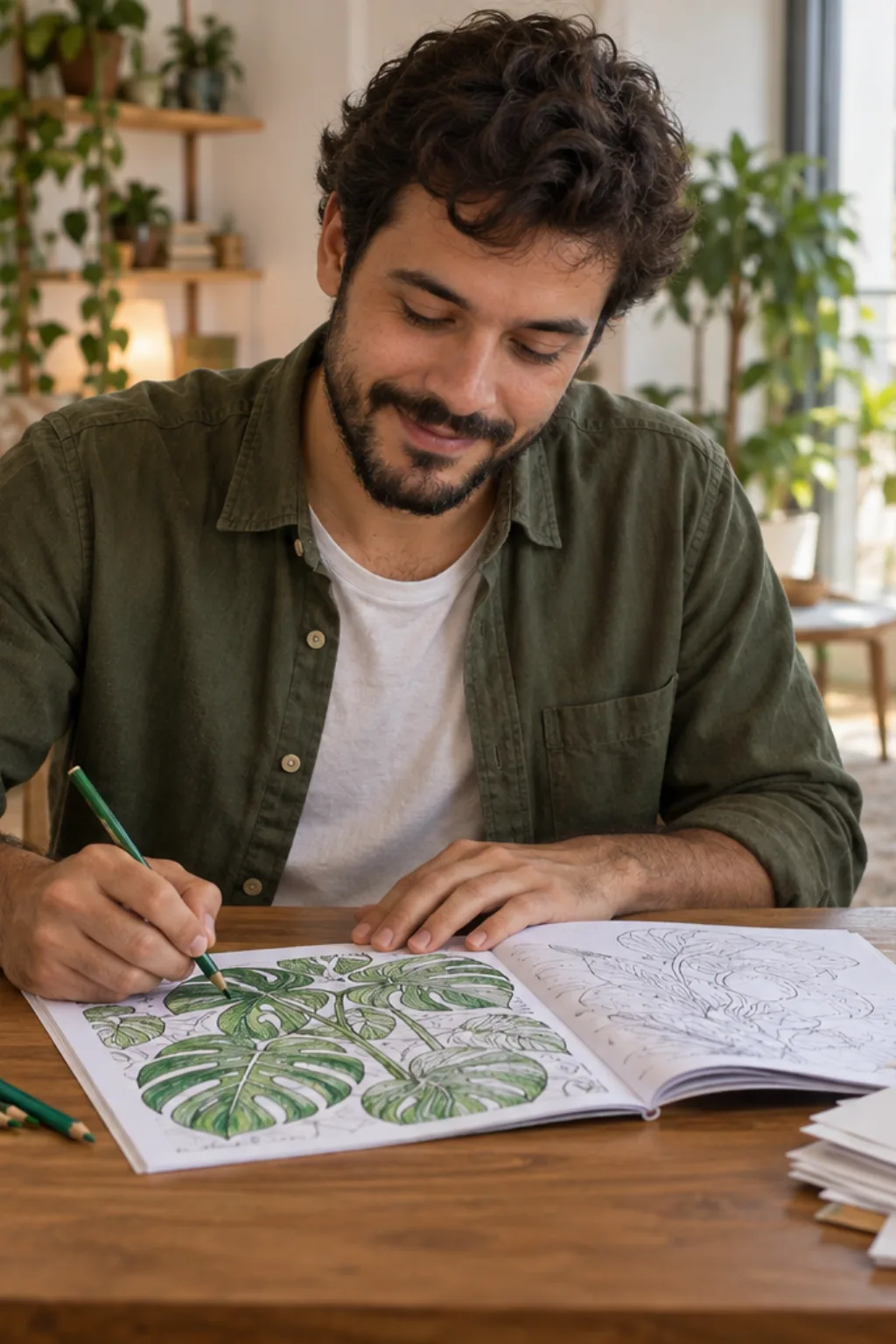 livro de colorir — exemplo criado na Desenhos pra Colorir