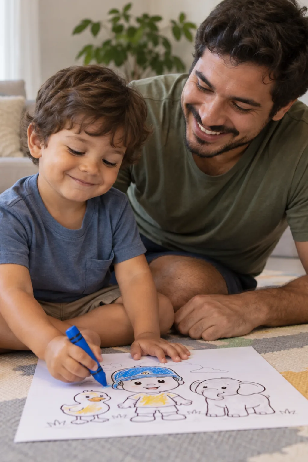 livro de colorir — exemplo criado na Desenhos pra Colorir