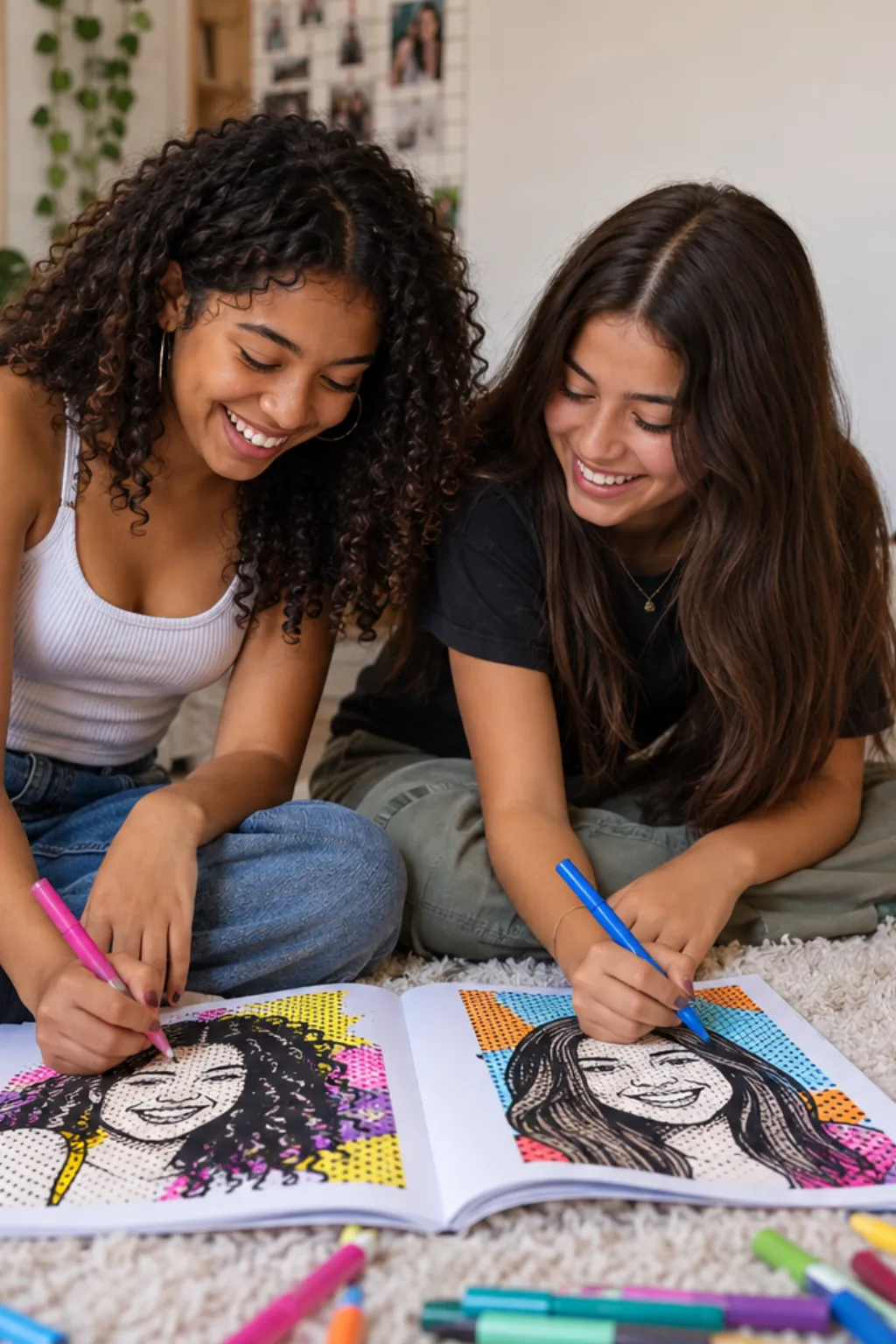 livro de colorir — exemplo criado na Desenhos pra Colorir