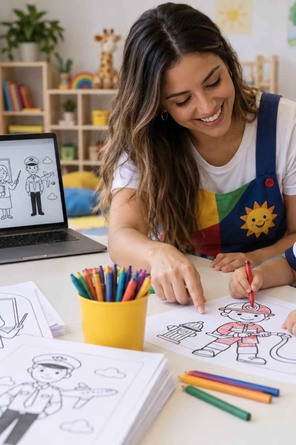 livro de colorir — exemplo criado na Desenhos pra Colorir