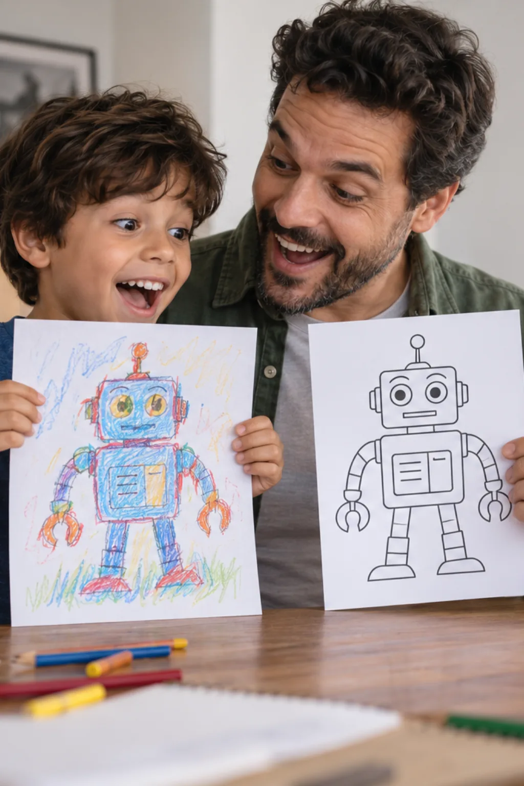 livro de colorir — exemplo criado na Desenhos pra Colorir
