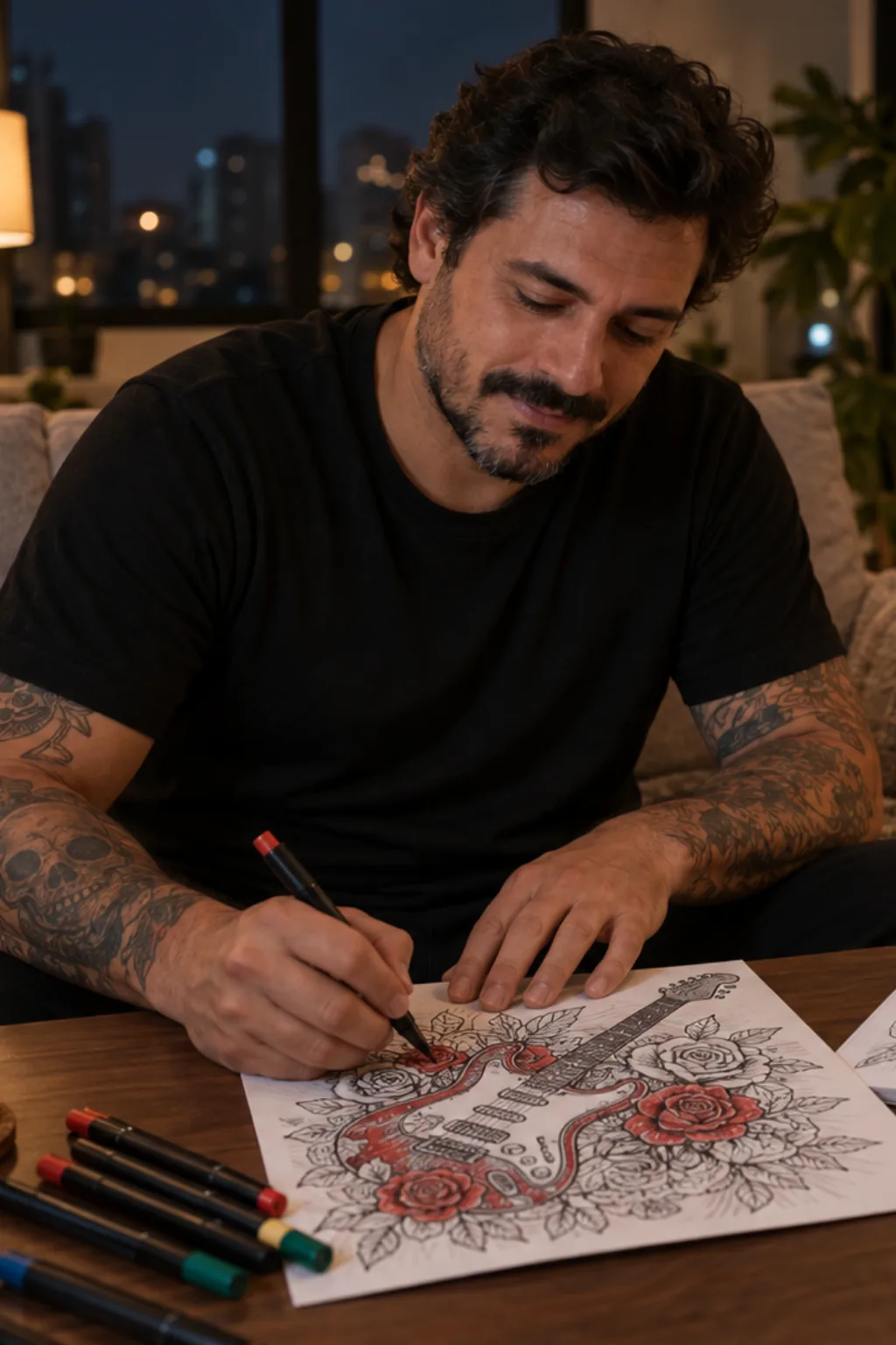 livro de colorir — exemplo criado na Desenhos pra Colorir