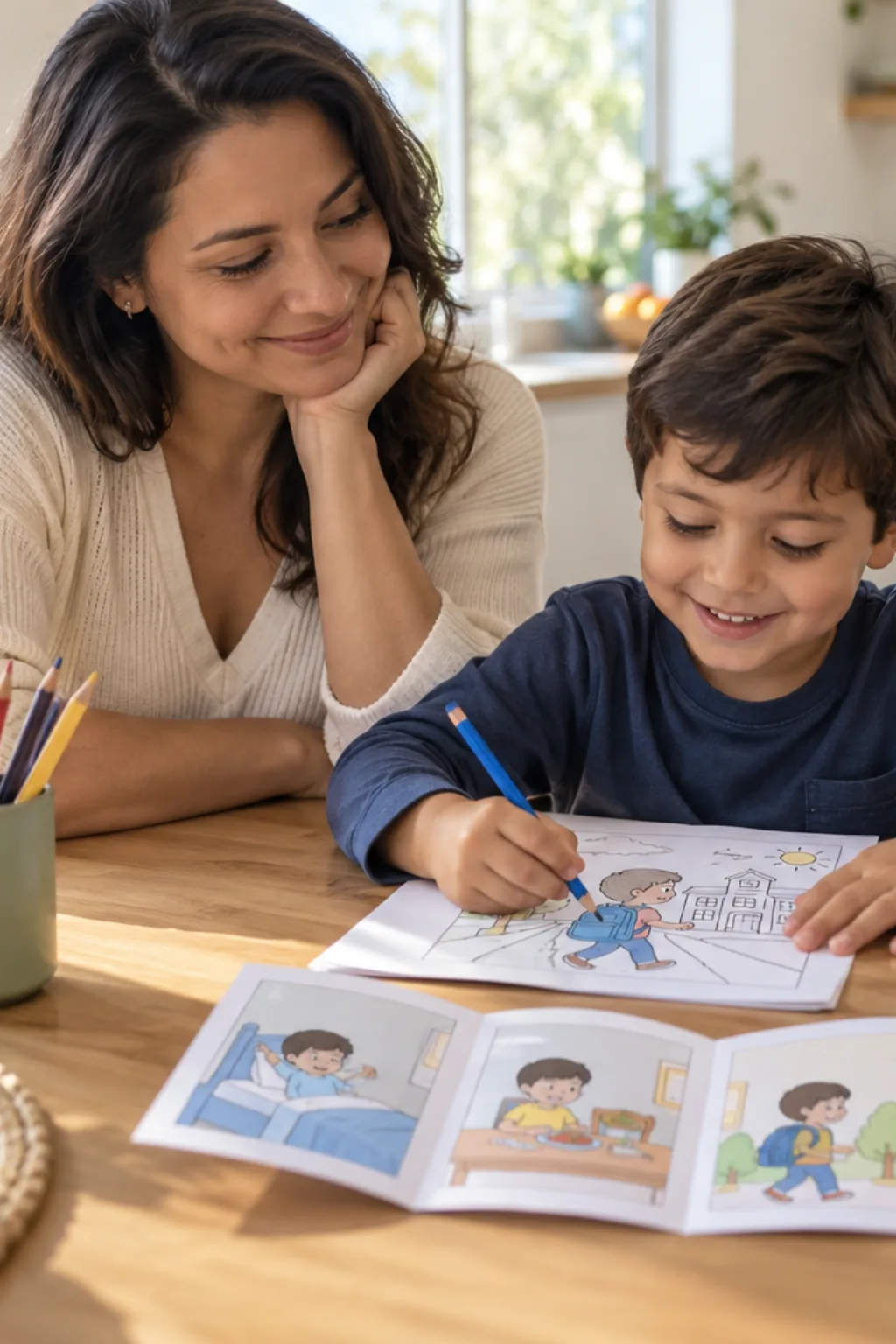 livro de colorir — exemplo criado na Desenhos pra Colorir