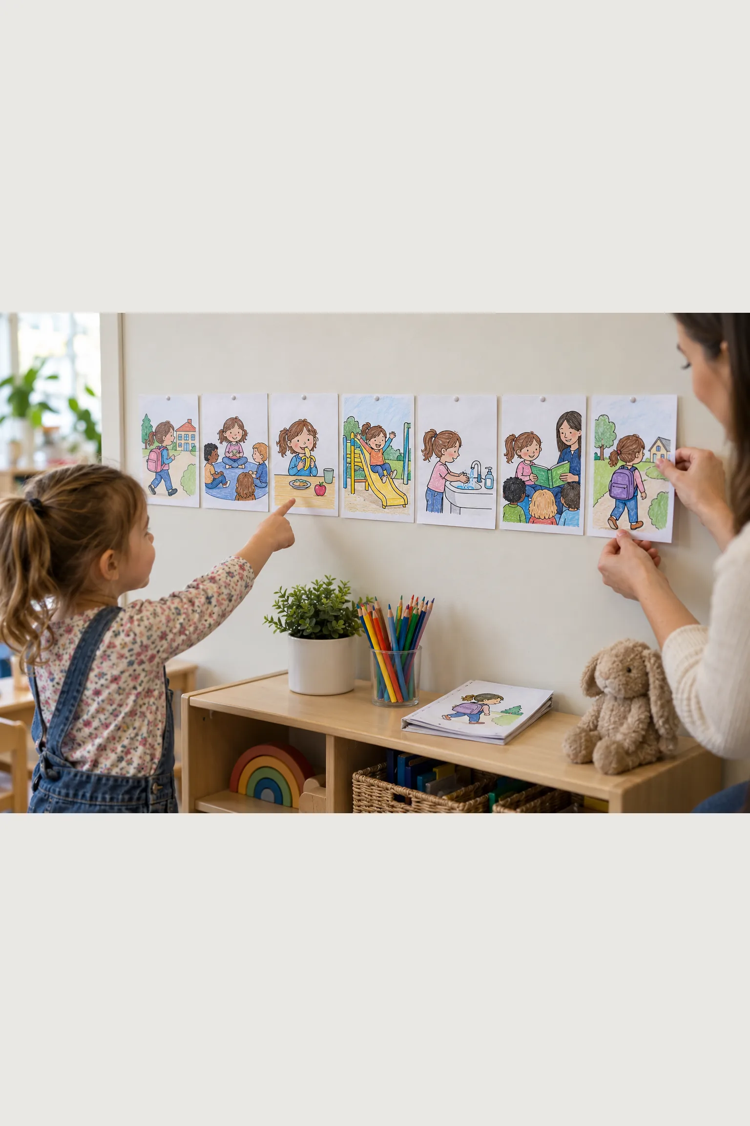 Livro de Colorir de Rotina Escolar - Depois