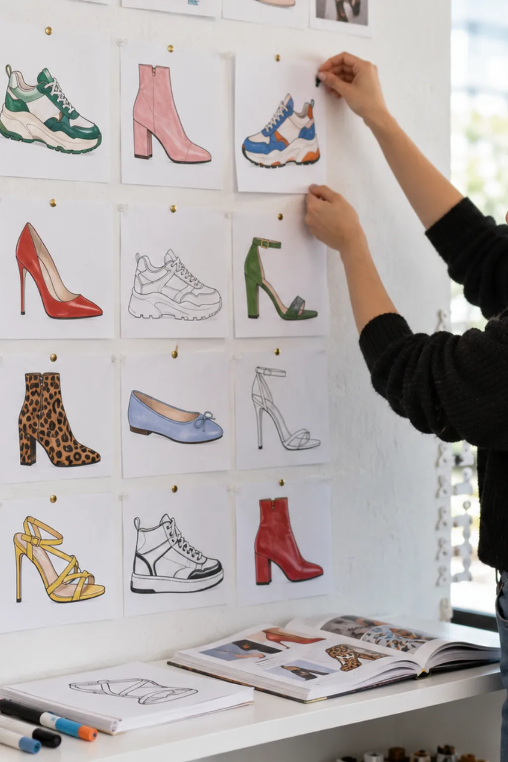 Livro de Colorir de Sapatos - Depois