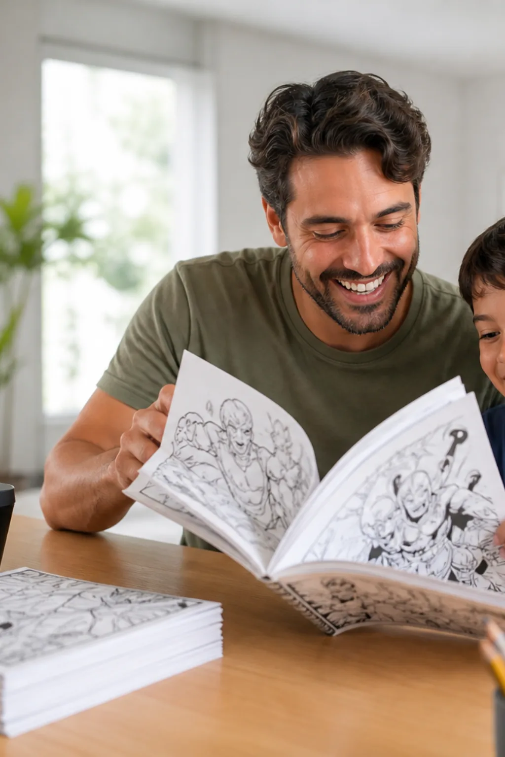 Livro de Colorir de Super-Heróis - Antes