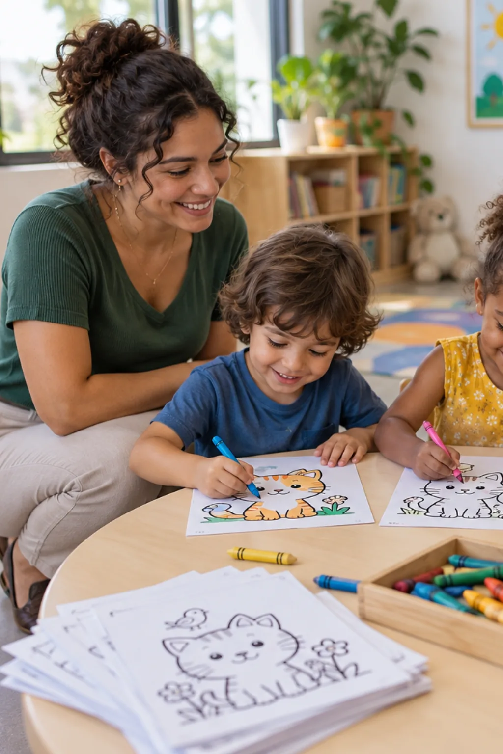 livro de colorir — exemplo criado na Desenhos pra Colorir