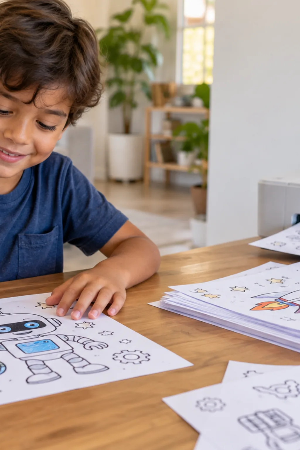 livro de colorir — exemplo criado na Desenhos pra Colorir